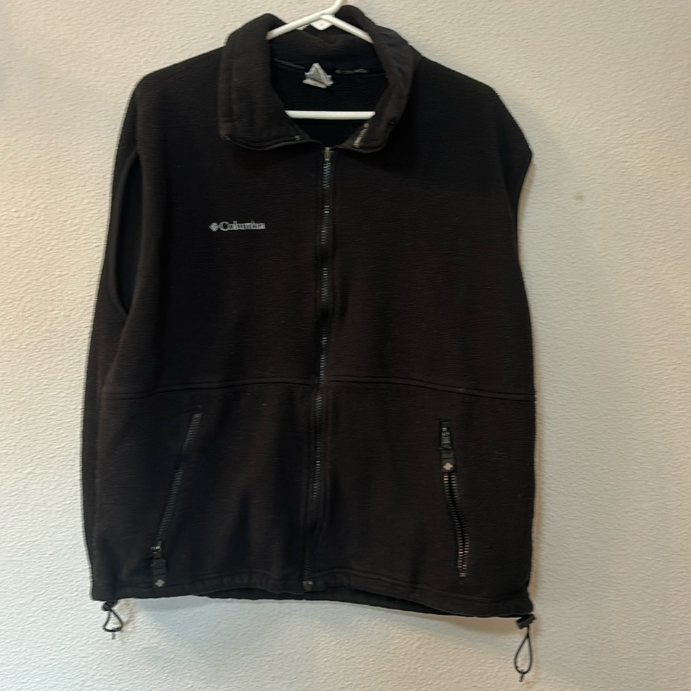 Columbia black fleece vest size large